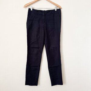 Zara Basics Cropped Skinny Low-Rise Dress Pants Black Size 02